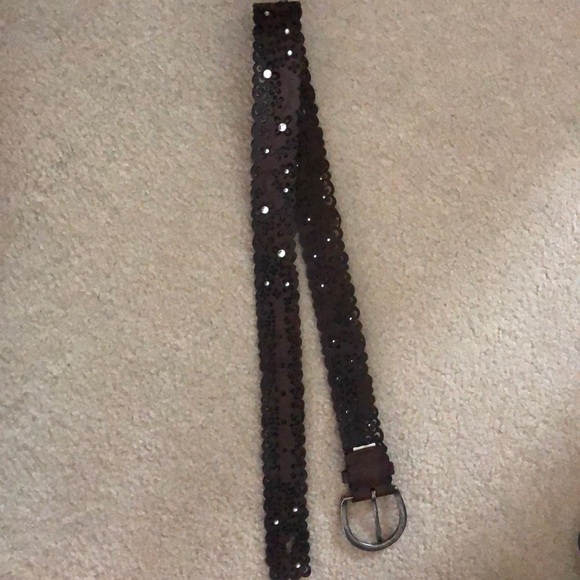 Abercrombie brown leather belt - Picture 1 of 2